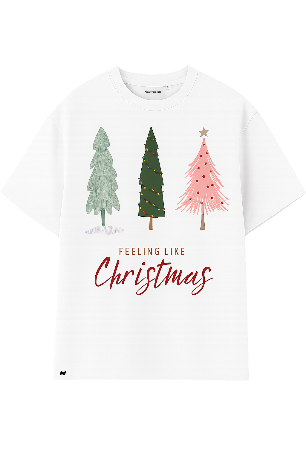 Cozy Christmas Oversized T-Shirt – Premium Heavy Cotton (240 GSM)